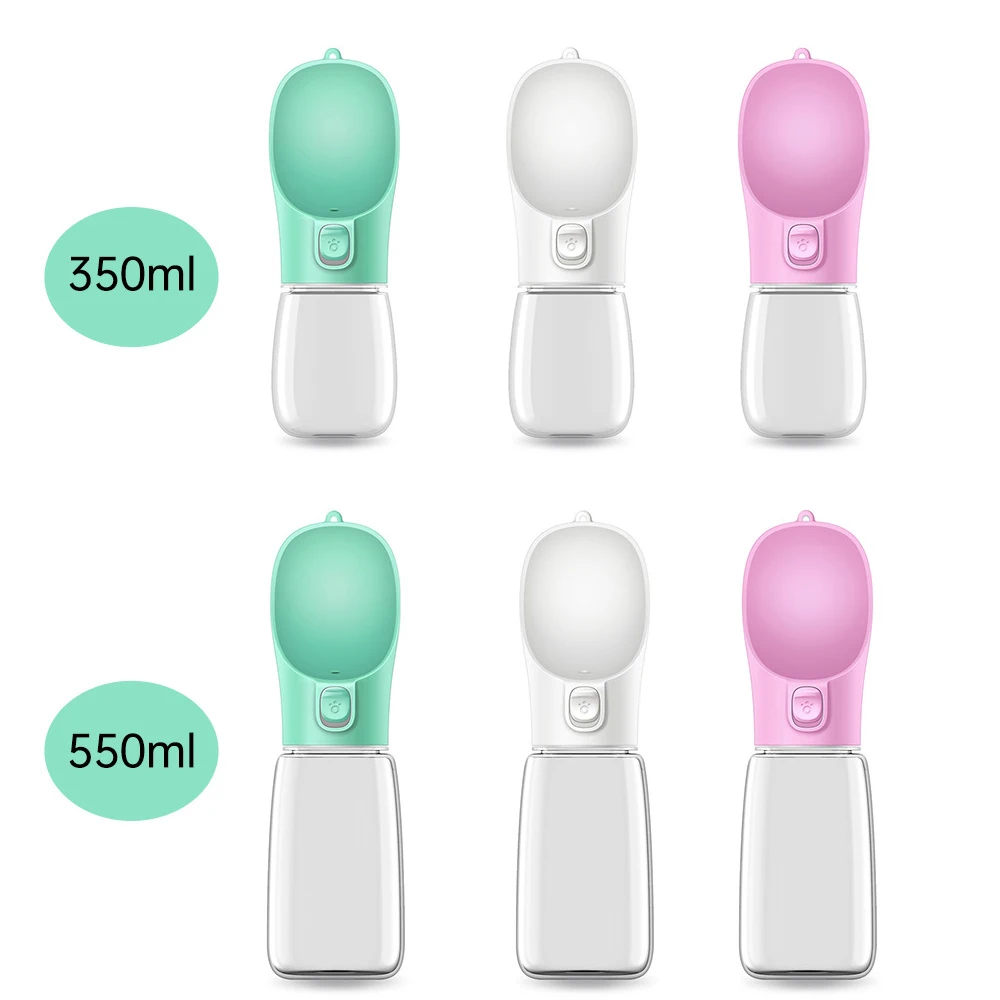 Новая бутылка для воды собак портативная кормушка миска питомцев на открытом