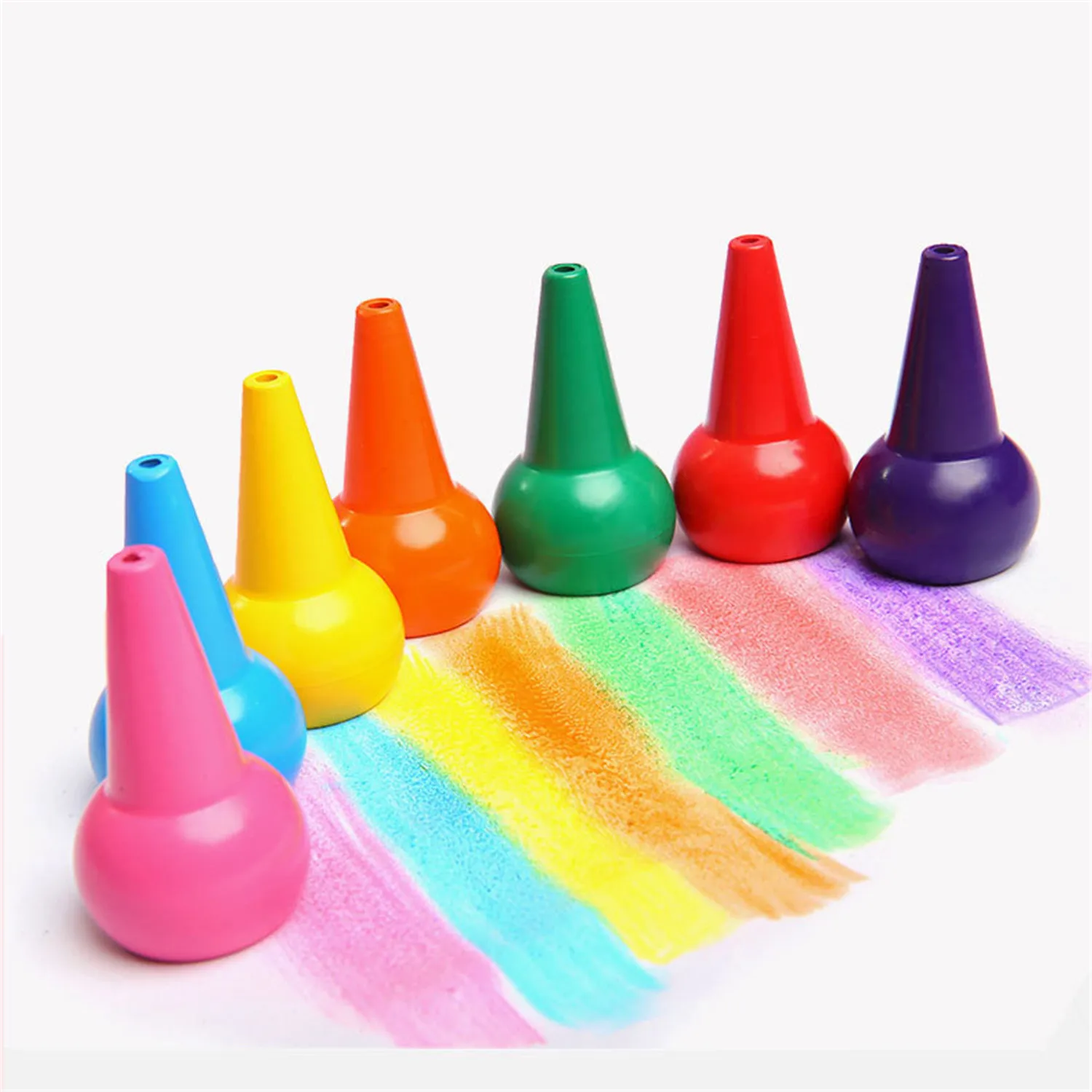 12 шт./лот безопасные нетоксичные детские карандаши для рисования цветные 3D