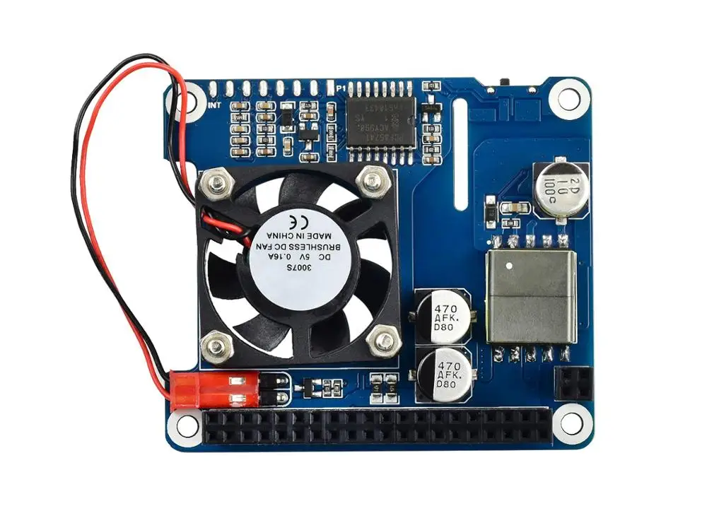 Power Over Ethernet HAT для Raspberry Pi 3B +/4B (тип B) требуется оборудование источника питания 802.3af