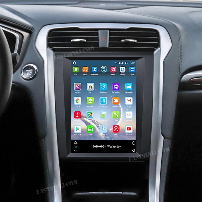 Автомобильный радиоприемник с вертикальным экраном Android четырехъядерным