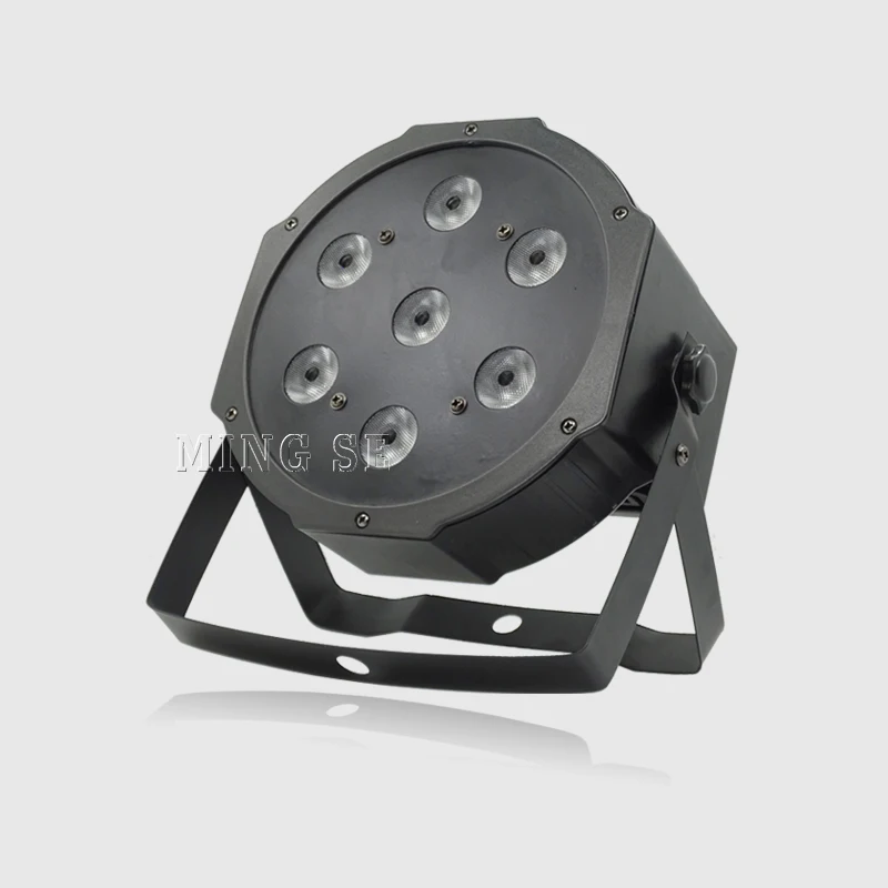 Светодиодные лампы Par RGBW 4 в 1 плоские прожекторы par 7x10 Вт dmx512 оборудование для