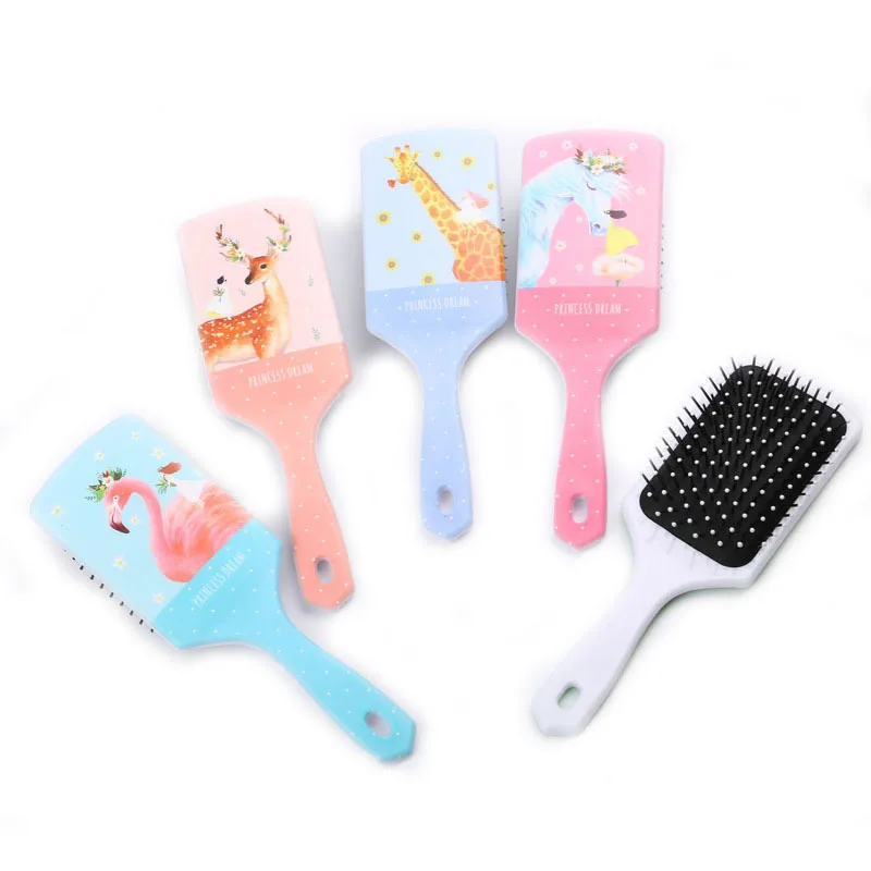 1 шт. новый милый Единорог животное Антистатическая щетка для волос Массажная