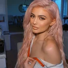 Парик женский длинный синтетический, Фэнтезийный светло-розовый с волнистыми волосами спереди 26 дюймов, для повседневной носки, косплея, Лолита