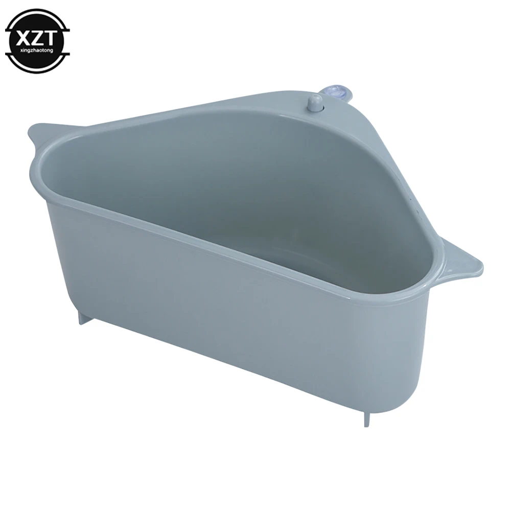 1Pc Sink Filter Shelf Kitchen Triangular Strainer Drain Fruit Vegetable Drainer Sponge Rack Storage Tool Basket Suction Cup | Дом и сад