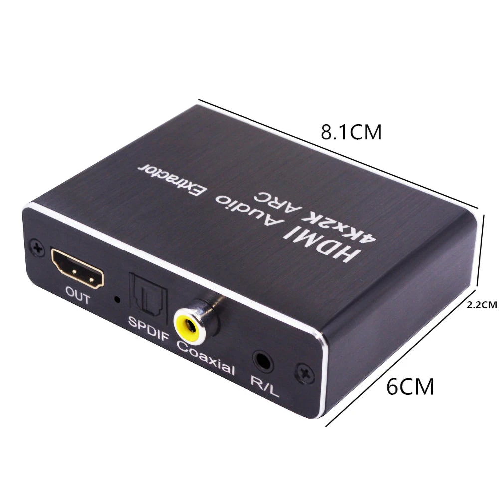 3D оптический TOSLINK SPDIF 5 1 ARC HDMI аудио экстрактор сплиттер 4K x 2K 30 Гц в | Электроника