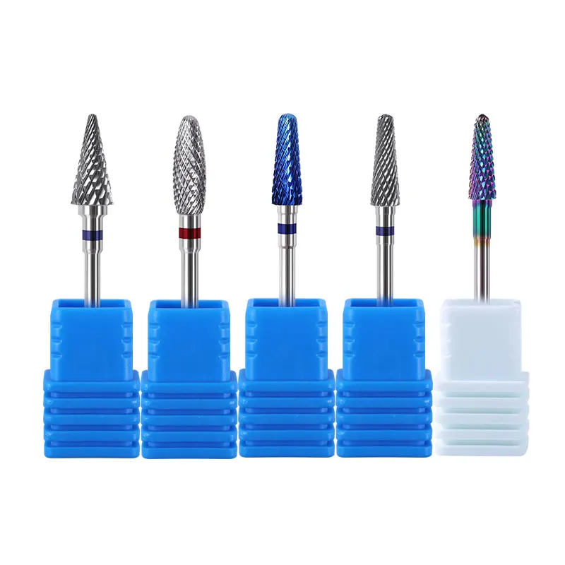 20 Types Tungsten Blue Rainbow Carbide Nail Drill Bit Electric Mills Cutter for Manicure Machine Files Accessories | Красота и