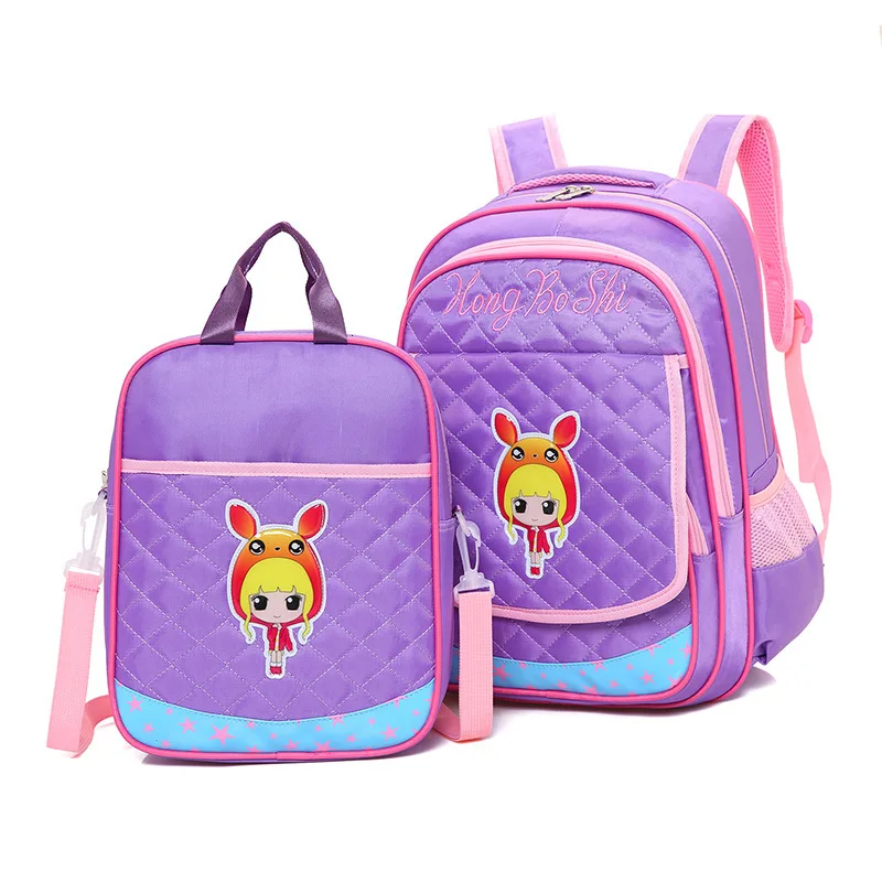 Princess School Bags For Girls 2023 Sweet Cute Cartoon Orthopedics  Children Backpacks Kids Lace Bookbag Primary School Backpack