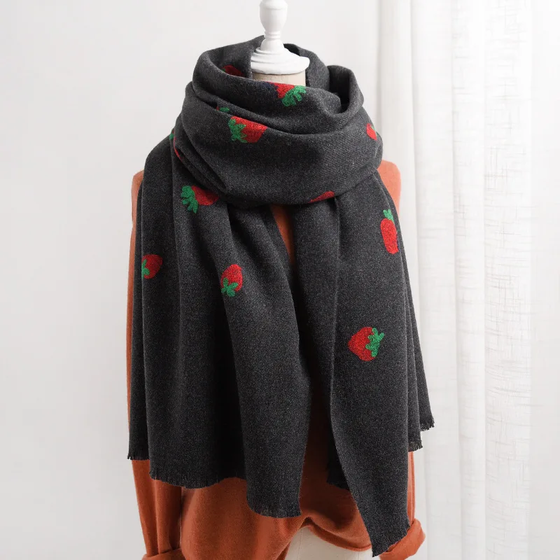 Шарф женский кашемировый толстый теплый осенне-зимний 200 Х70 см |