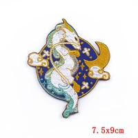 ad515 cartoon dragon iron on patch clothing diy embroidered sewing applique sew on patches fabric badge apparel patchwork