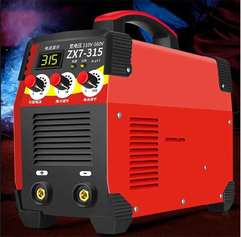ZX7 315-110v 110 v-220 V 6KW/9.5KW ZX7-250 10-250A дуги силовой Электрический сварочный аппарат мини/Pro ЖК-дисплей цифровой Дисплей инверторов ММА IGBT сварщиков - Цвет: ZX7 315-110v