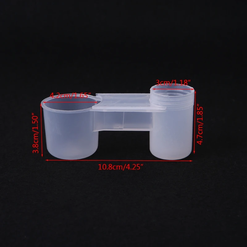 Пластиковая поилка для птиц кормушка воды чашка курицы голубей домашний сад