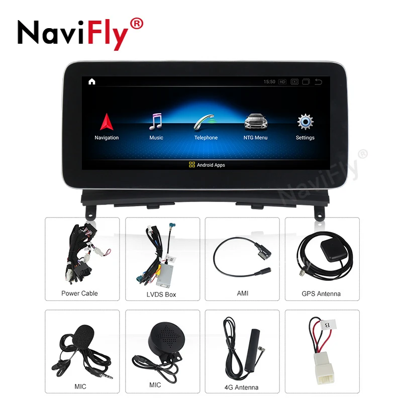 

1920*720 Anti-glare screen Carplay Android 10 Car gps navigation for Benz C class W204 C180 C200 C220 C300 2008-2010 NTG 4.0