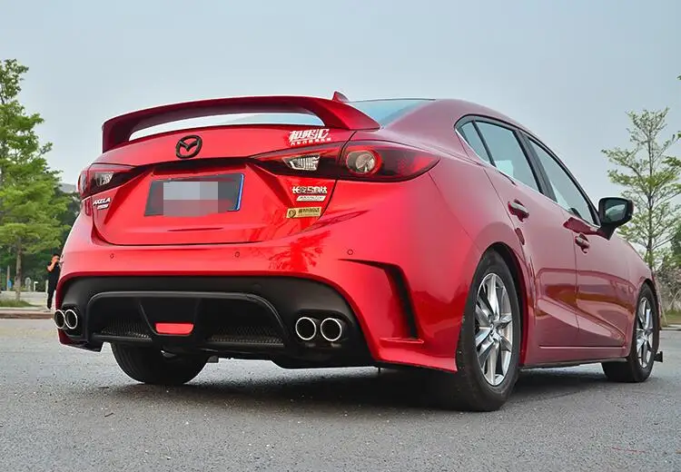 Спойлер для Mazda 3 Axela 2014-2018 спойлер YF высококачественный материал ABS заднее крыло