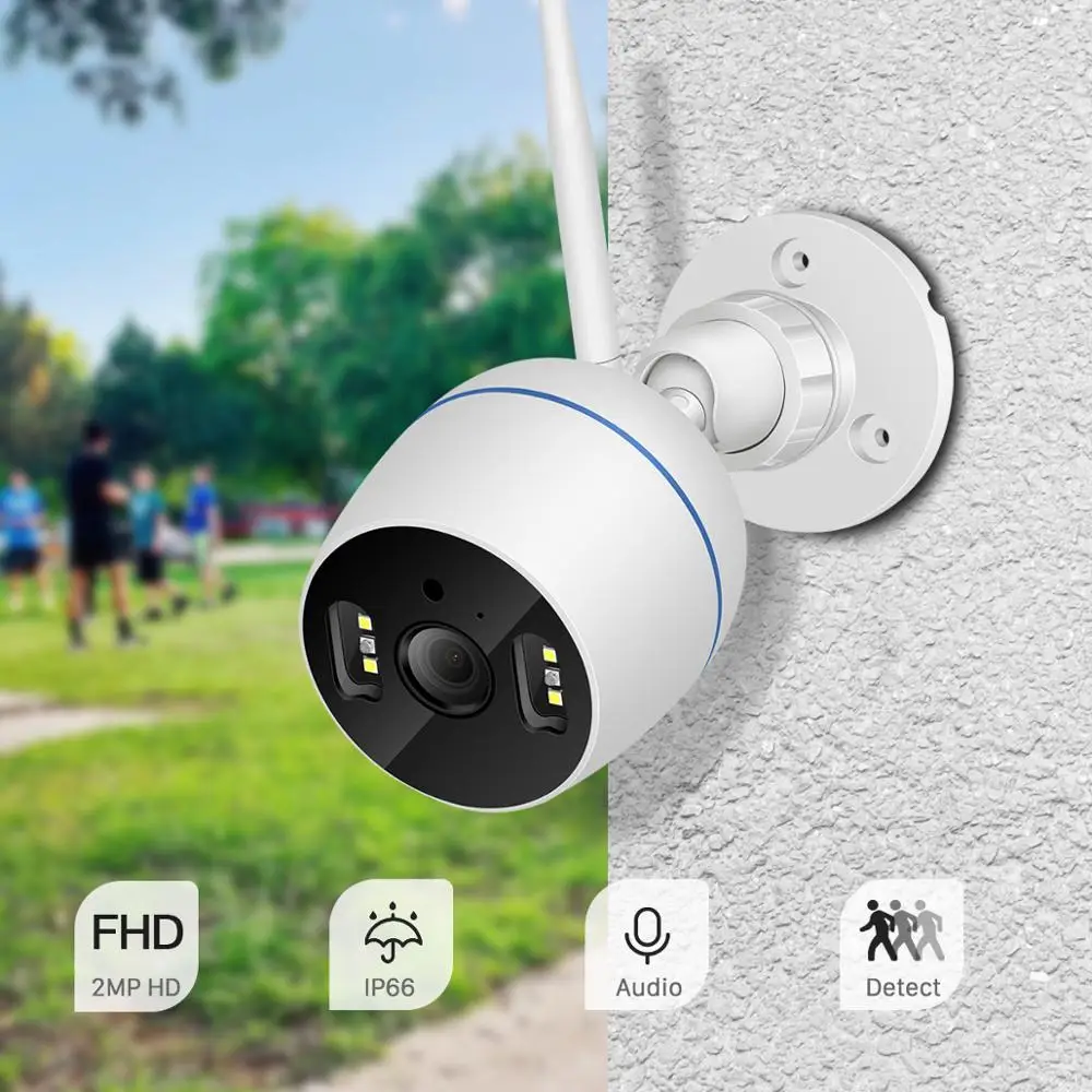 BESDER 4xdigital Zoom облачная Wi-Fi камера наружная 2MP Беспроводная цилиндрическая