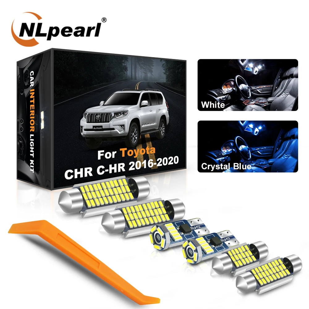 

Светодиодсветодиодный лампа NLpearl C5W Canbus для автомобилей Toyota C-HR 2016-2020, светодиодная лампа T10 для салона автомобиля, внутреннего освещения, чте...