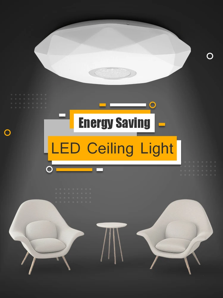 

Светодиодные потолочные светильники, лампы для гостиной, ресторана, балкона, библиотеки, магазина, офиса, шоу, дома, 36 Вт