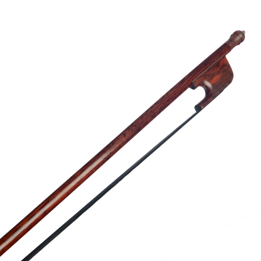 Professional Snakewood Bow Violin Bow 4/4 Violin / Fiddle Bow Baroque Style Round Stick Bow Black Horsehair enlarge