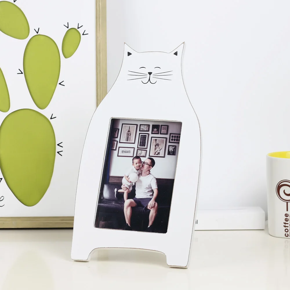 Винтажная белая фоторамка Деревянная деревенская 6 дюймов фоторамки