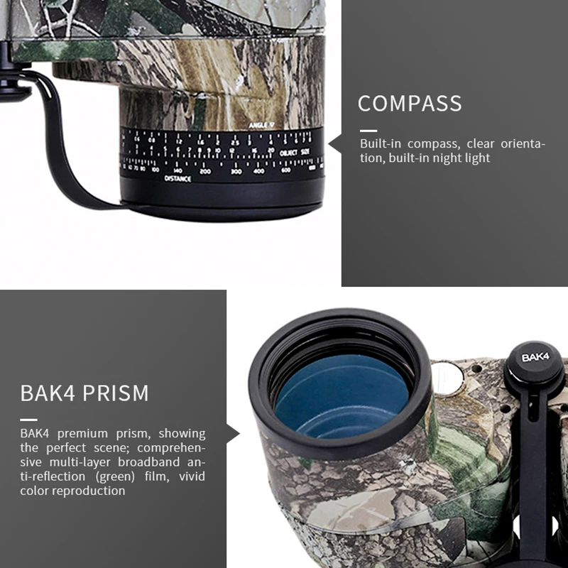 

Maple Leaf Camouflage Telescope 10X50 Binocular High Magnification HD Low Light Night Vision 10X50 Powerful Waterproof Telescope