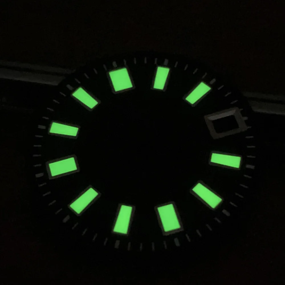 

Watch Parts 29mm Green dial luminous marks 62MAS dive watch dial suitable for NH35 Automatic Movement