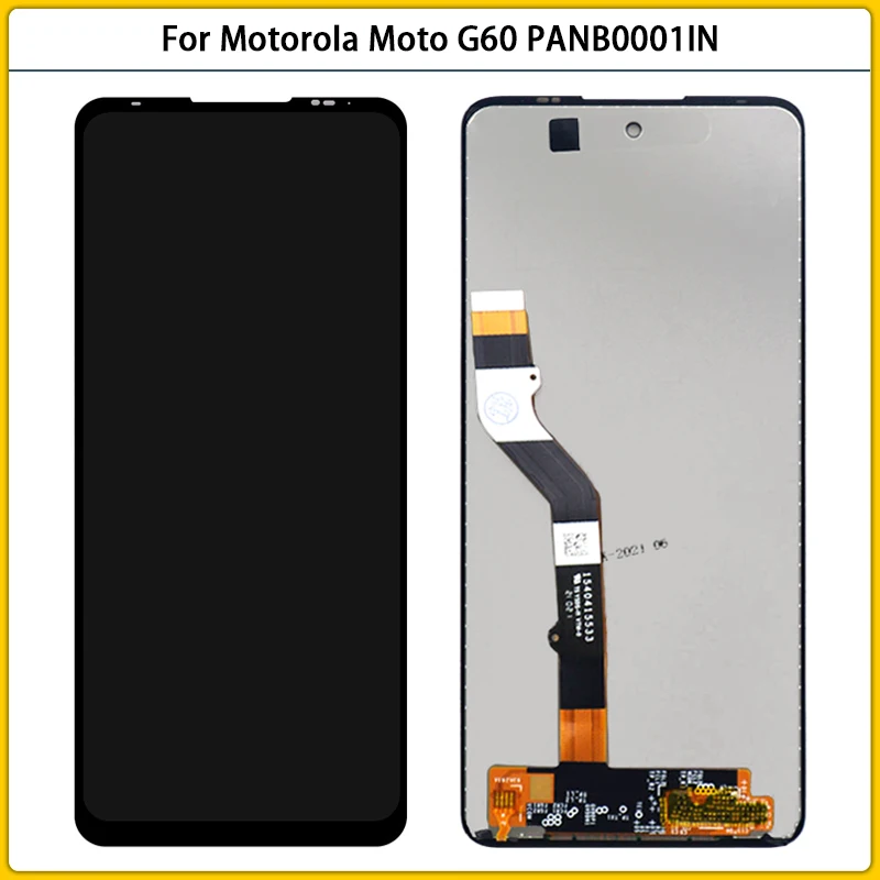

ЖК-дисплей 6,8 дюйма для Motorola Moto G60 PANB0001IN PANB0013IN, сенсорный экран с дигитайзером в сборе, сменная ЖК-панель, оригинал