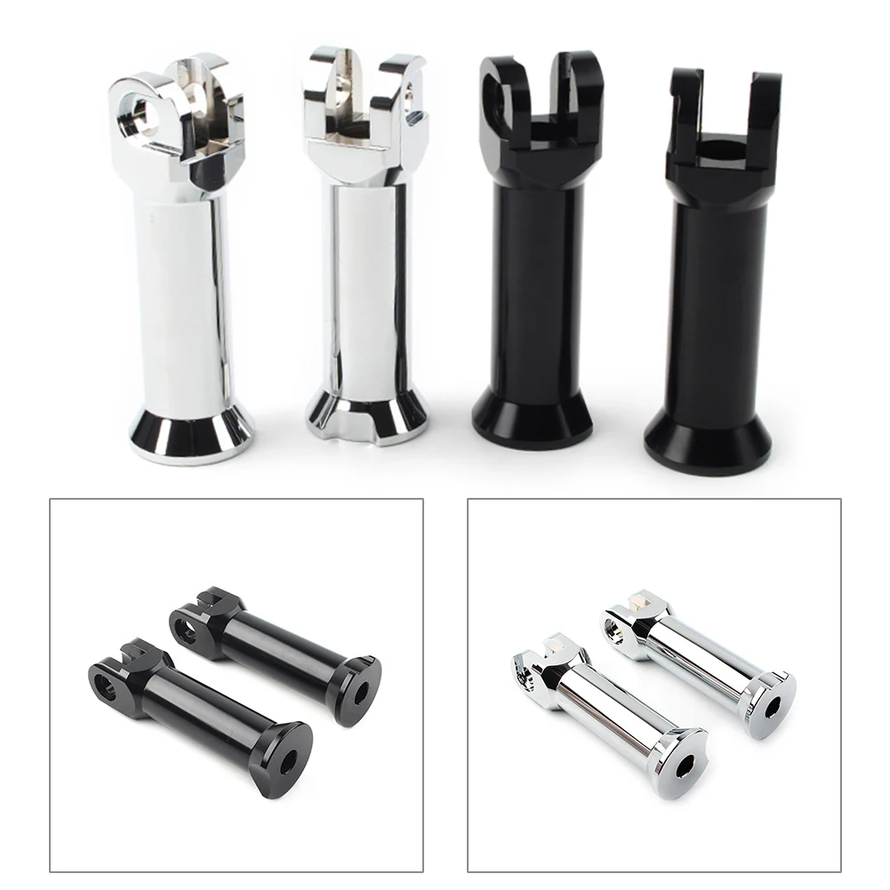 

1Pair Motorcycle Foot Rest Pegs Mount Bracket For Harley Softail Slim Fat Bob Low Rider 2018-2020 Chrome/Black