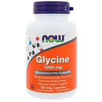 free shipping glycine 1000mg neurotransmitter free form can promote sleep and nervous system support 100 vegetarian capsules