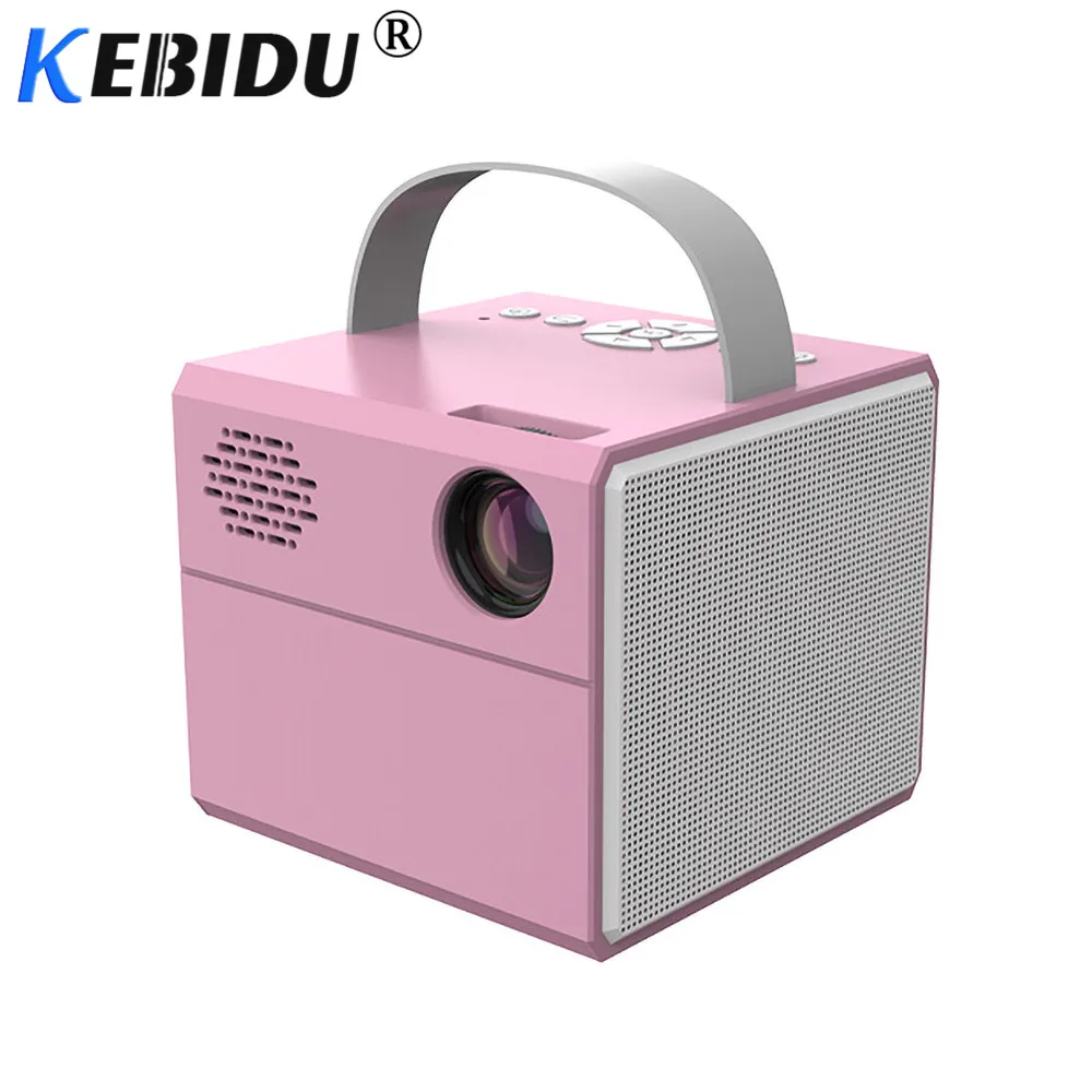 Kebidu J10 мини проектор PK Q2 детей Портативный совместимому с HDMI образование