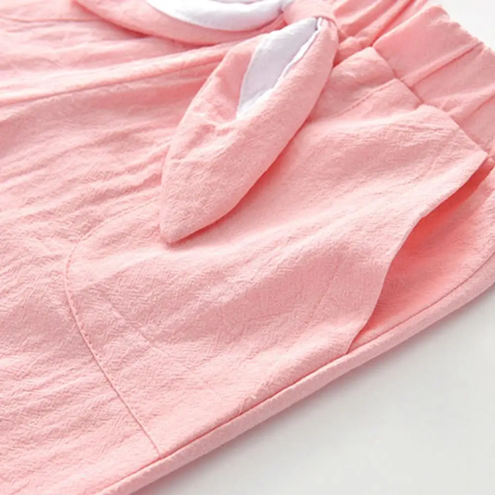 

Baby Toddler Girl Summer Clothes Cute Rabbit Ears Girls Shorts Children Thin Cotton Shorts for Girls Short Pocket Pants2 3 5 6 8