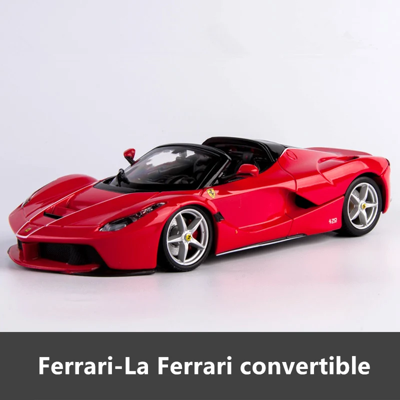 LA Ferrari Bburago 1:24 Ferrari 599GTO модель автомобиля литье под давлением Металлическая Модель Детская игрушка бойфренд подарок имитация сплава автомобиль коллекция - Цвет: LA Ferrari