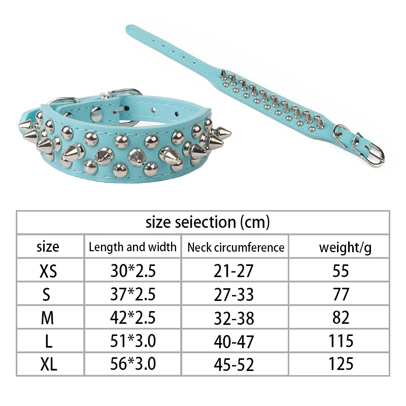 Крутой ошейник с заклепками для питомцев регулируемый собаки ремешок шеи