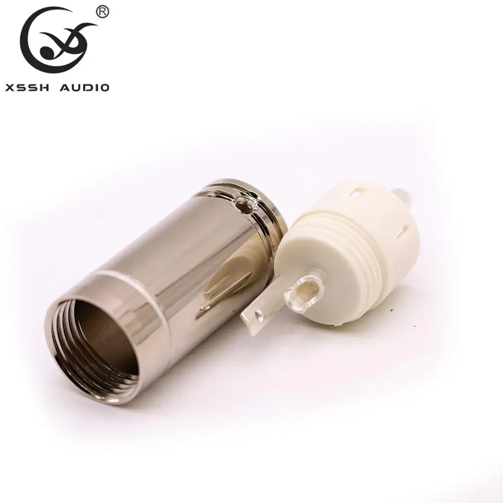 4 шт. 8 шт. 16 шт. XSSH аудио HiFi пуля сварная форма лотоса мужской аудио коаксиальный одноточечный контактный сигнал RCA разъем