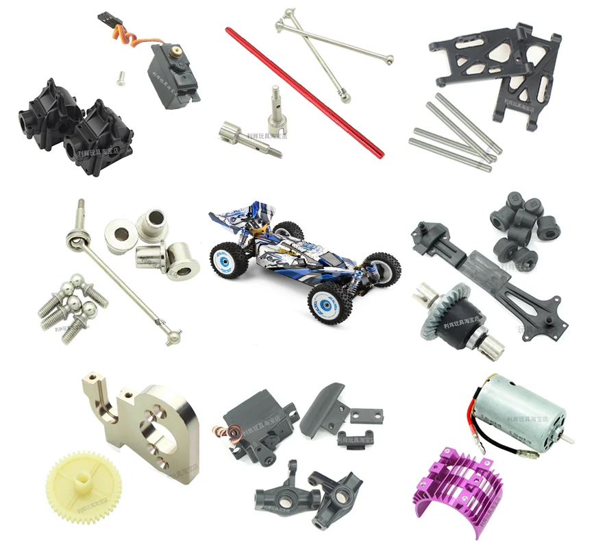 

WLtoys 124016 124017 Радиоуправляемый автомобиль, запасные части, рулевое колесо, Задний дифференциал, подшипник дистанционного управления