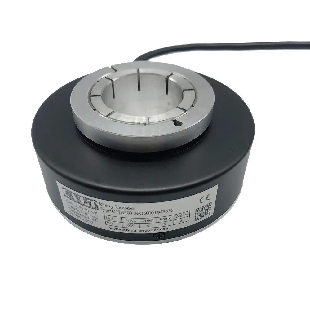 

35MM Hole 100MM Outer Diameter GHH100 Incremental Rotary Encoder With High Quality Hollow Shaft Encoder Push Pull Output