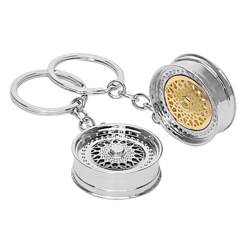 

New Creative Modified Wheels Keychain Car Metal Wheel Personality Gift Key Rings Gadgets For Men Husband
