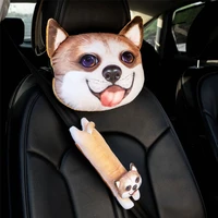 personalized car pillow cartoon cute animal patterned car seat head neck support rest safety pillow pads auto interior supplies