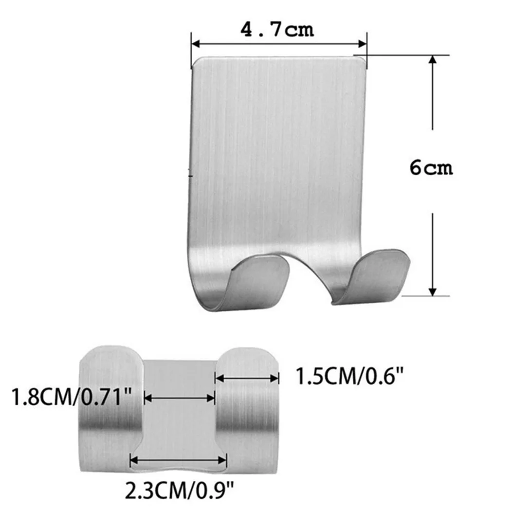 Настенный крючок из нержавеющей стали на клейкой основе настенная дверная