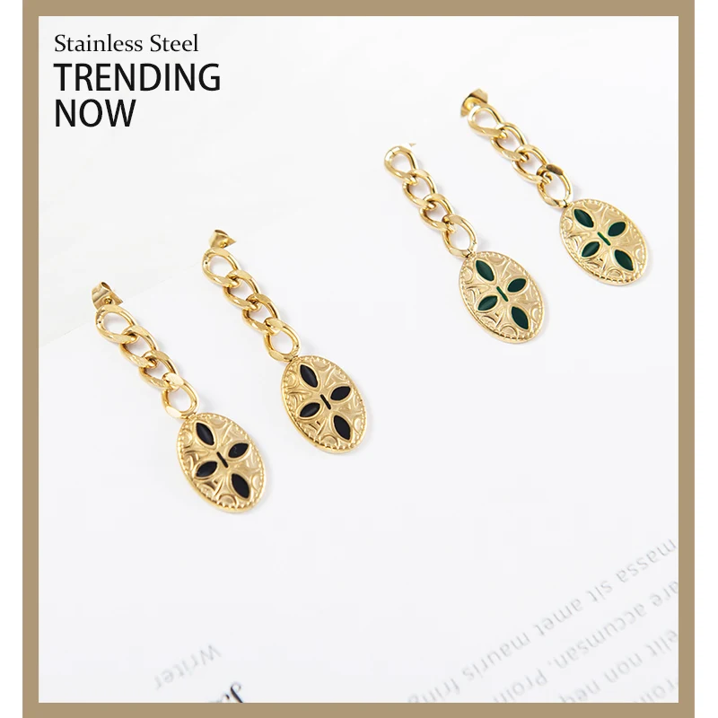 Женские длинные серьги-подвески винтажные из нержавеющей стали | Украшения и