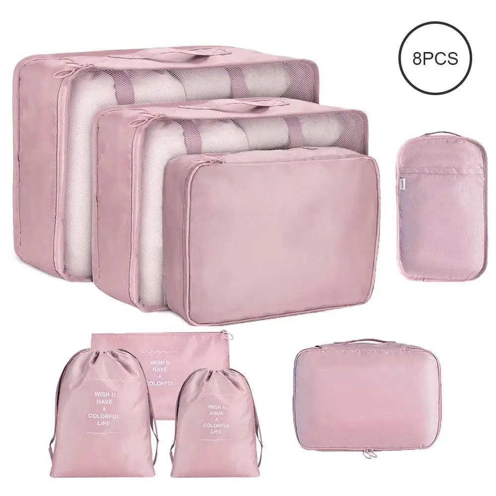 8PCS Travel Storage Bag Clothes Sock Zipper Waterproof Packing Organizers Home Partition Tidy Trave Bags | Дом и сад