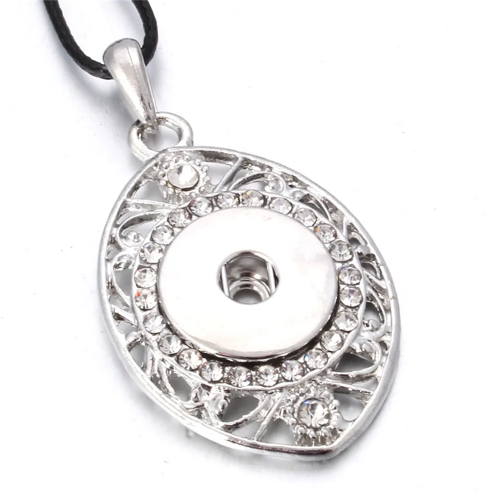 Silver Color Rose Gold Eye Snap Button Necklace Jewelry Fit 18MM Pendant Wedding Gift For Women | Украшения и аксессуары