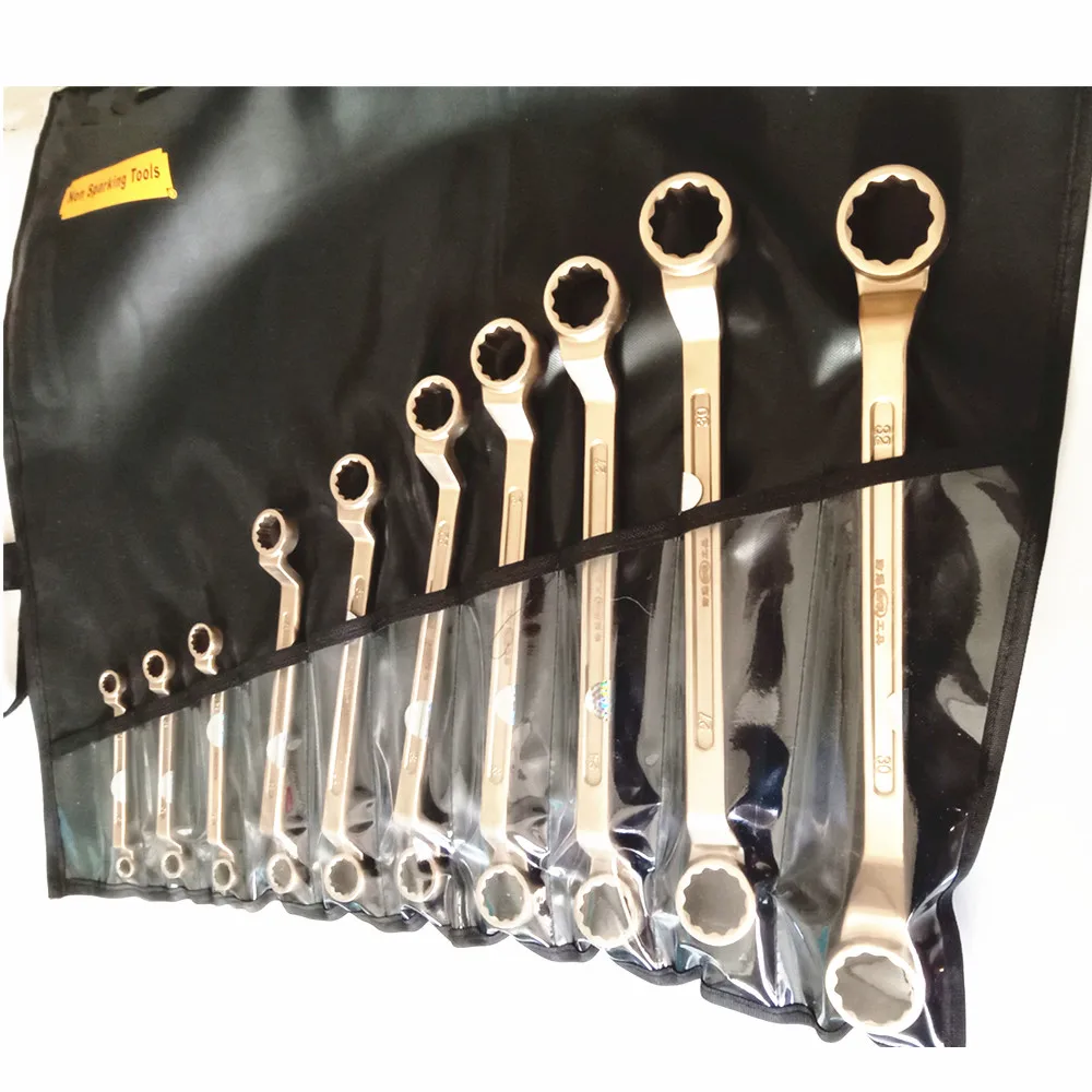 anti spark hand tools aluminum bronze alloy box end wrench set