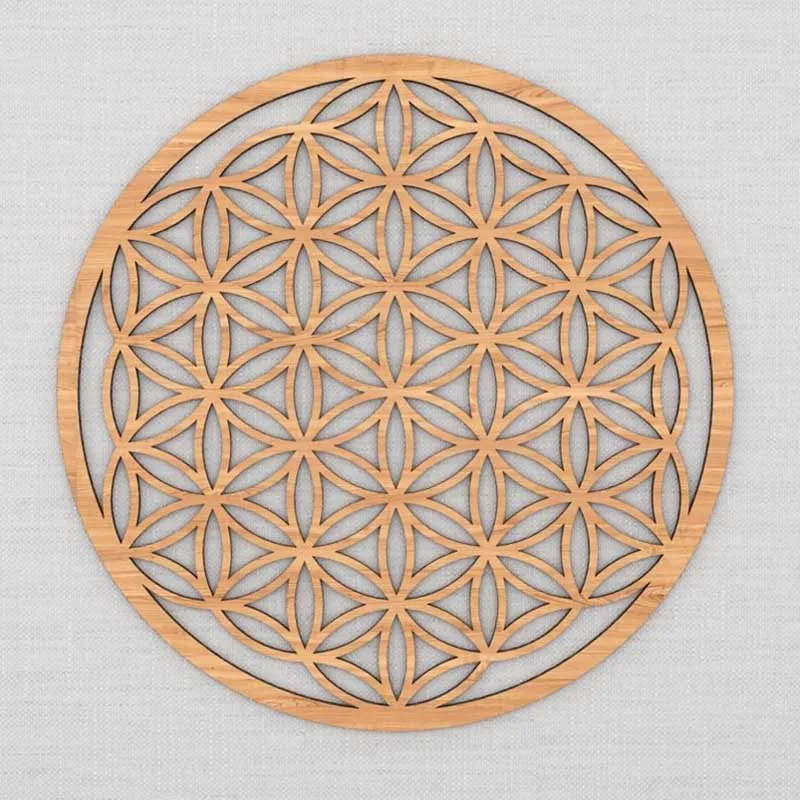 Настенное украшение с изображением цветка жизни домашний декор священных