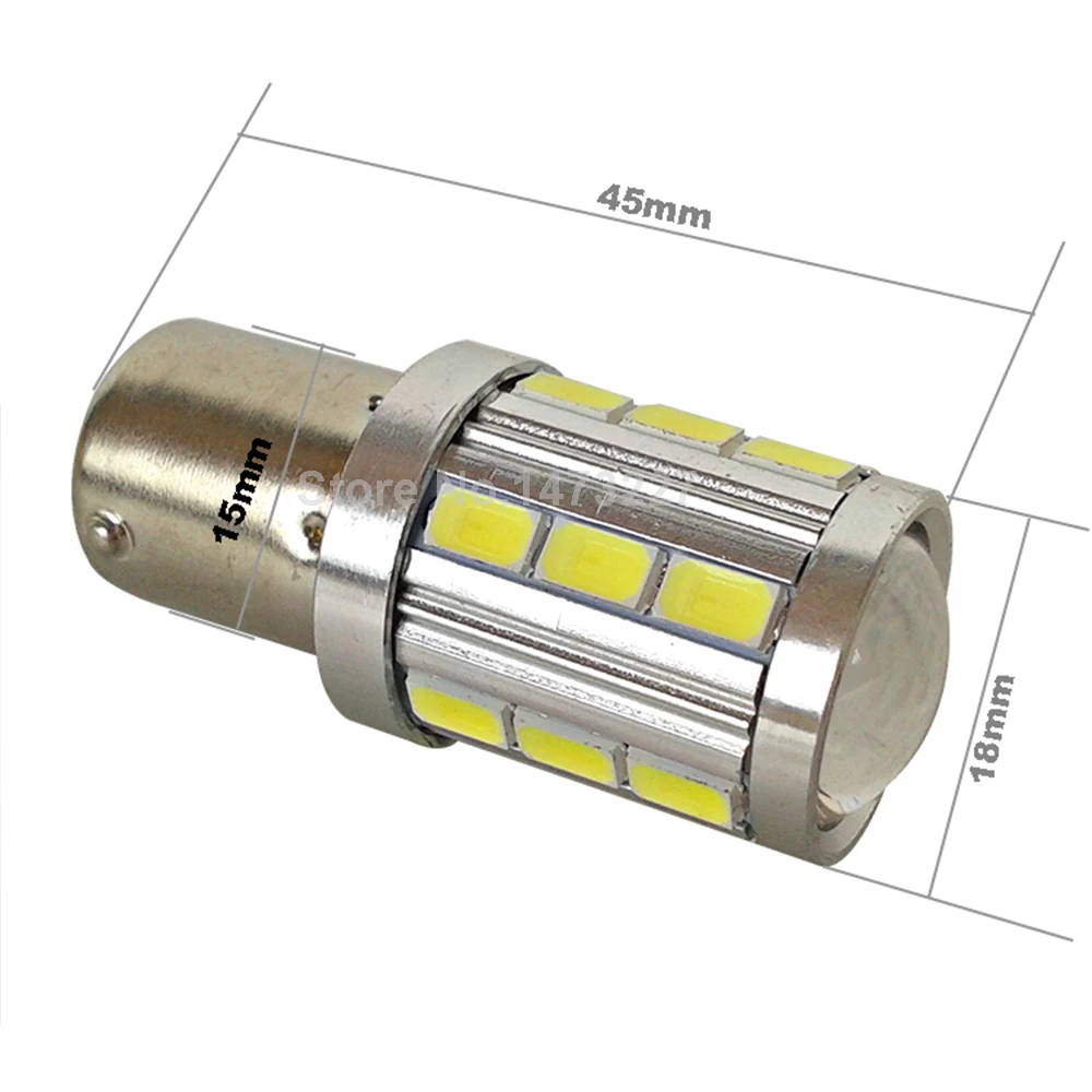 Супер яркий 1156 BA15S P21W 5730 21SMD светодиодный объектив для проектора автомобильная