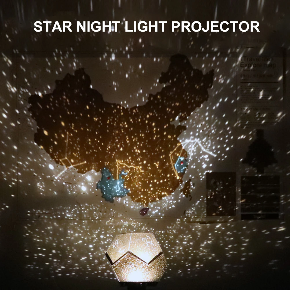 

Gifts Kids Toy USB Modern Rotating Led With Cable Star Night Light Projector Home Bedroom For Baby Table Lamp Multifunction