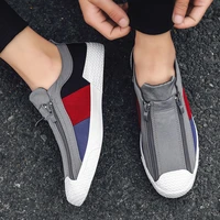 new mens vulcanize shoes summer canvas youth trend sneaker shoes fashion mixed colors mens flat bottom casual shoes for men