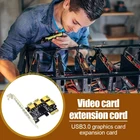 Новый 4 Порты PCIE PCI Express Riser Card 1x до 16x1 до 4 3,0 добыча специальный Riser карта PCIe конвертер для BTC Майнер добычи полезных ископаемых