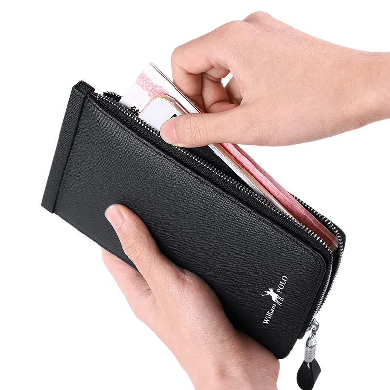 2020 натуральная кожа Элитный бренд длинный кошелек для мужчин с героями комиксов