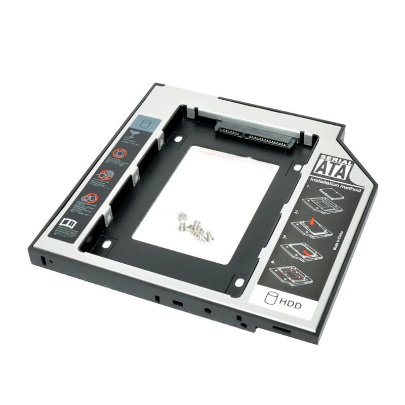 Универсальный 1 шт. 9 5 мм SATA 2nd HDD SSD жесткий диск Caddy для CD DVD-ROM Optical Bay | Электроника