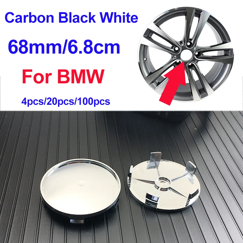 Углерода черный белый цвет 68 мм хромовый ПВХ 5 PINS обод колеса концентратора Шапки