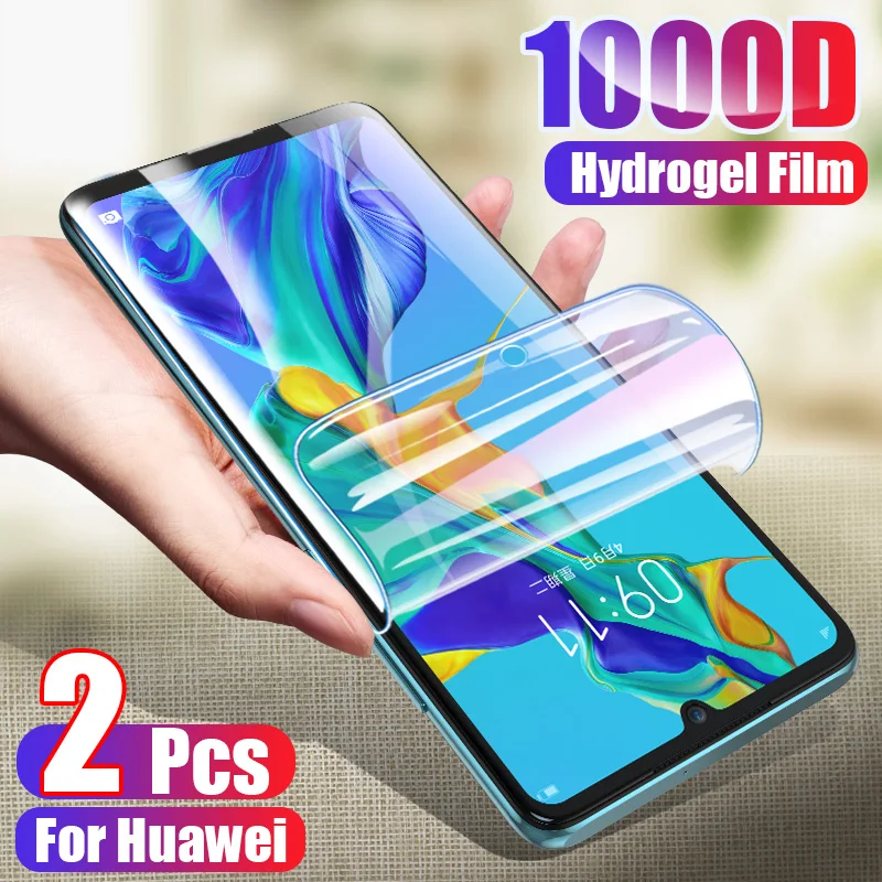 Защитная пленка для экрана 2 шт. Huawei P30 P20 P10 Lite Pro P Smart 2019 Z полное покрытие гидрогель